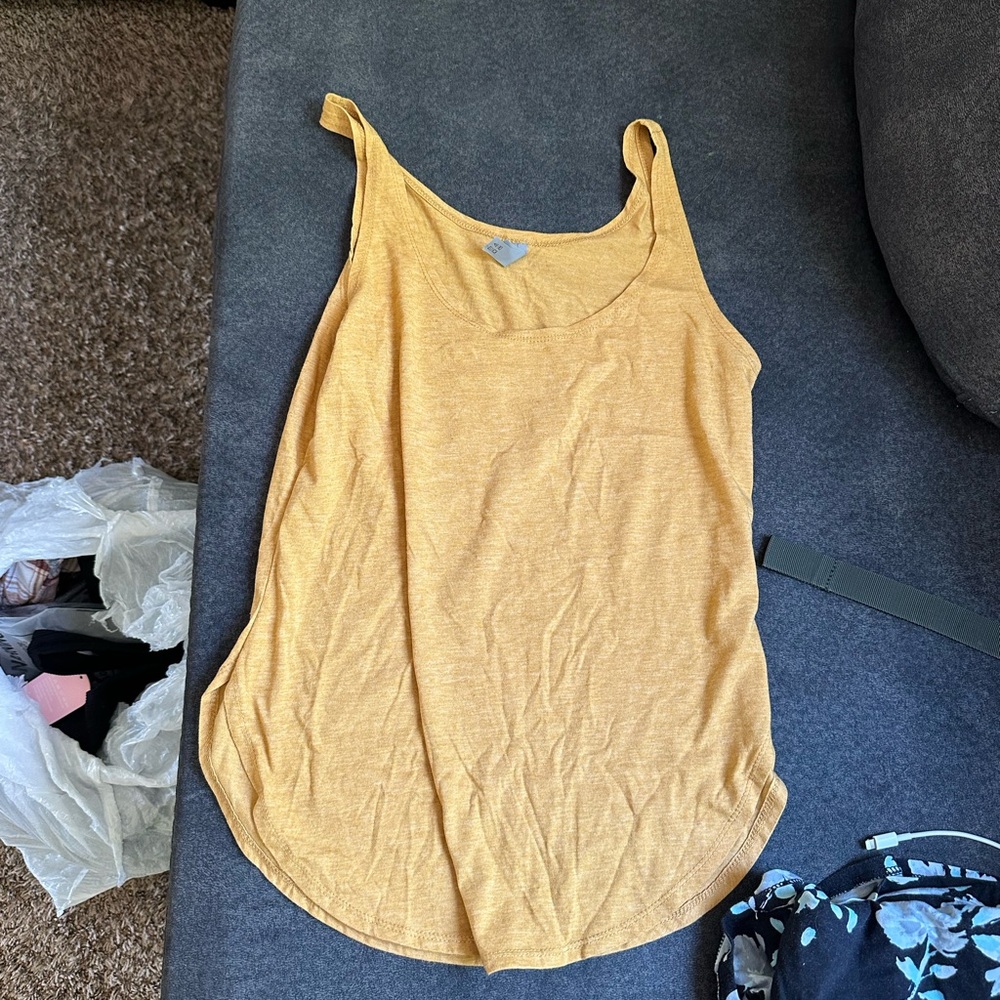 Next Level Apparel Mustard Scoop Neck Women's Tank